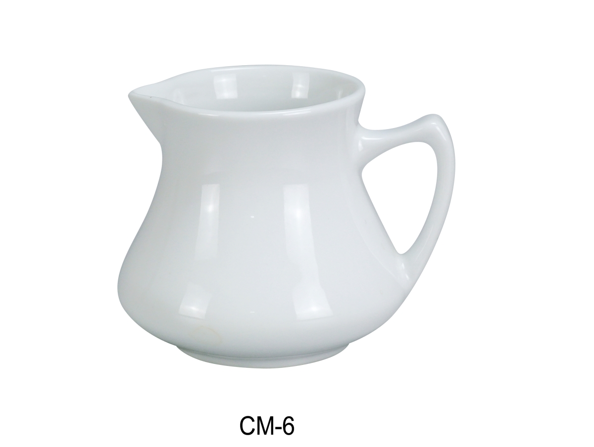 Picture of Yanco CM-6 6 oz Porcelain Creamer&#44; Super White - 3 x 3.5 in. - Pack of 36