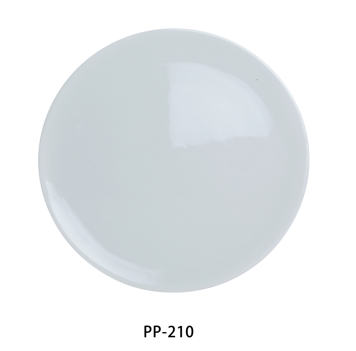 Picture of Yanco PP-210 Flat Porcelain Pizza Plate, Super White - 10.5 in. - Pack of 12