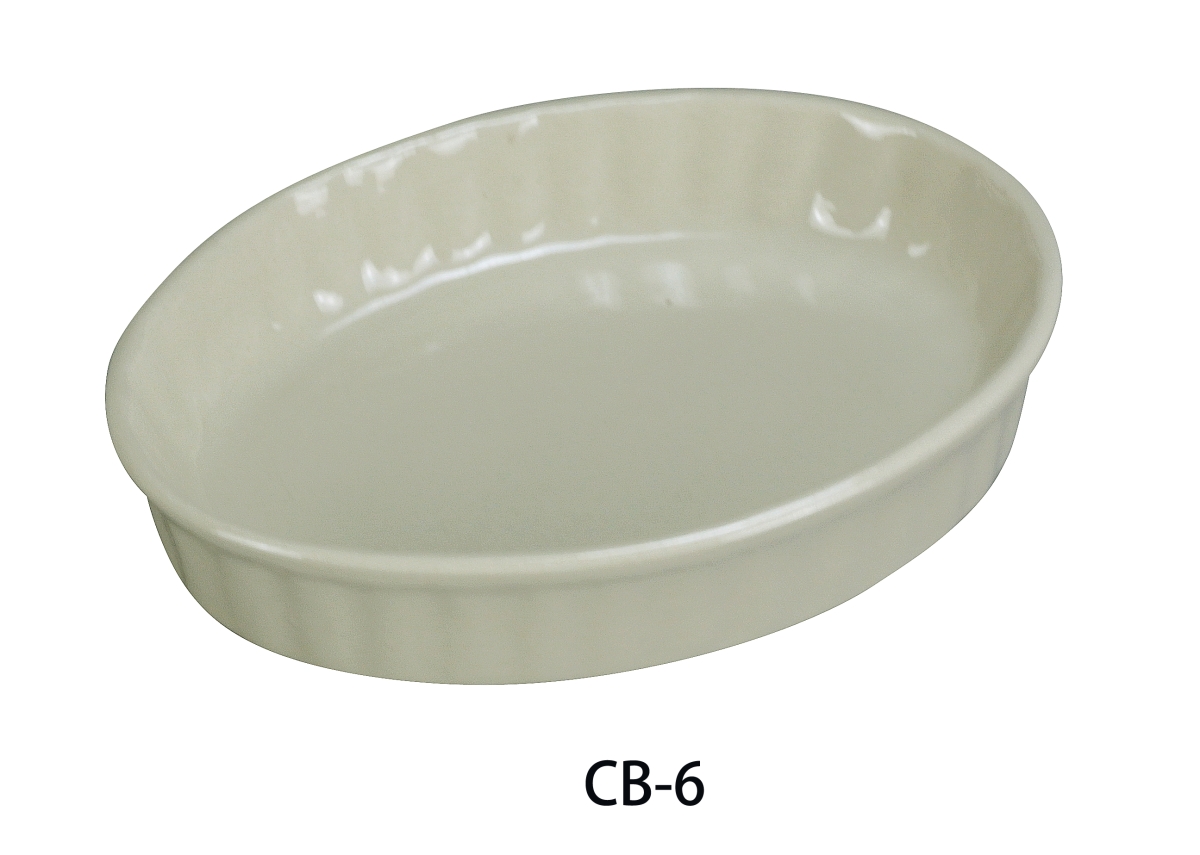 Picture of Yanco CB-6 6 oz China Recovery Creme Brulee&#44; American White - 1.25 x 5.75 x 4 in. - Pack of 36