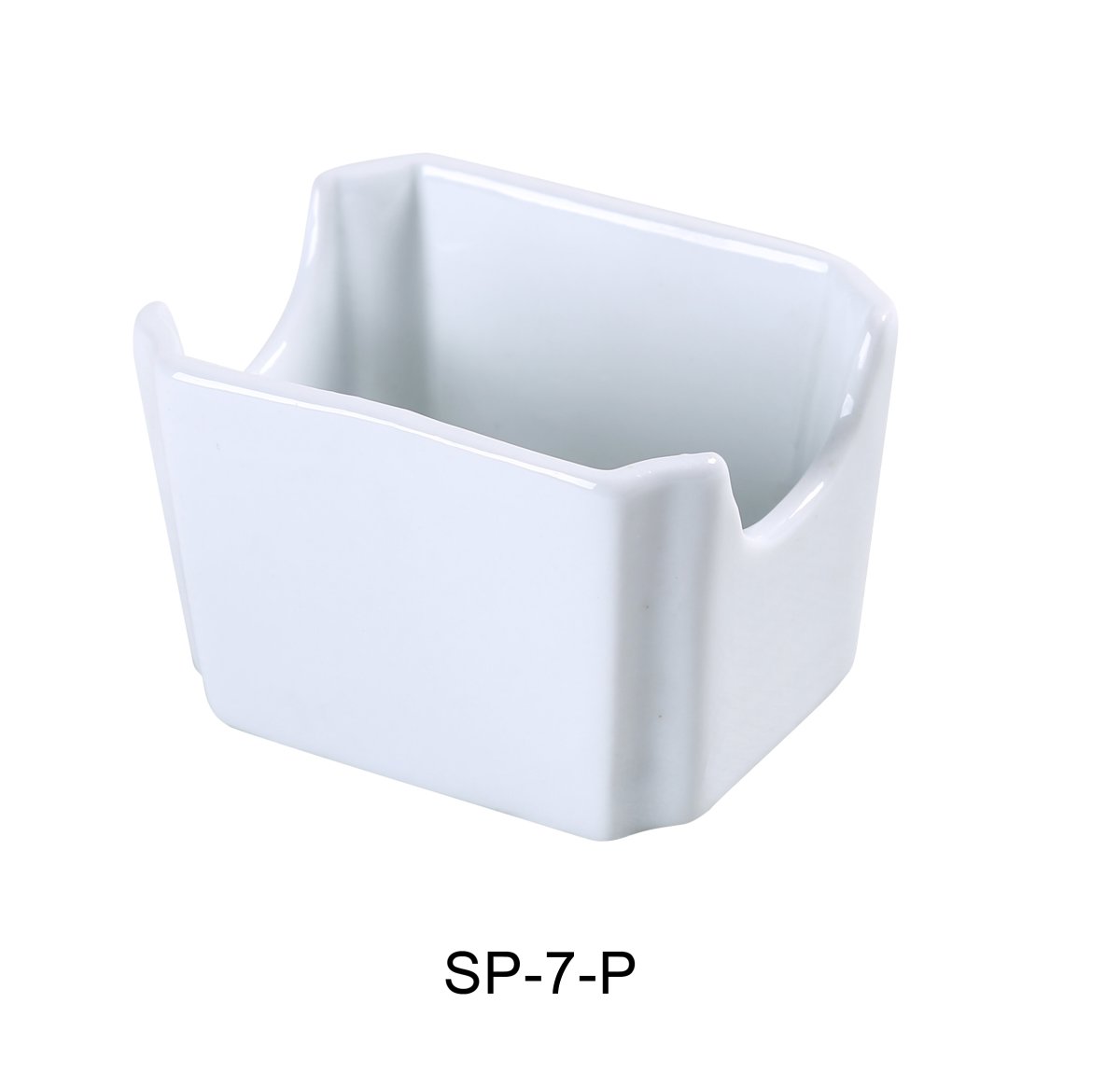 Porcelain Sugar Packet Holder, Super White - 3.25 x 2.5 x 2.25 in. - Pack of 36 -  Cocinando, CO4261141