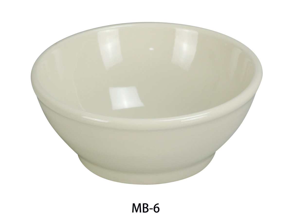 Picture of Yanco MB-6 25 oz China Recovery Bowl, American White - 6.75 x 2.5 in. - Pack of 24