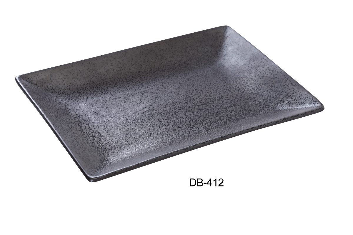 Picture of Yanco DB-412 12 x 8.5 in. Rectangular Plate, Matte Glaze - Pack of 12