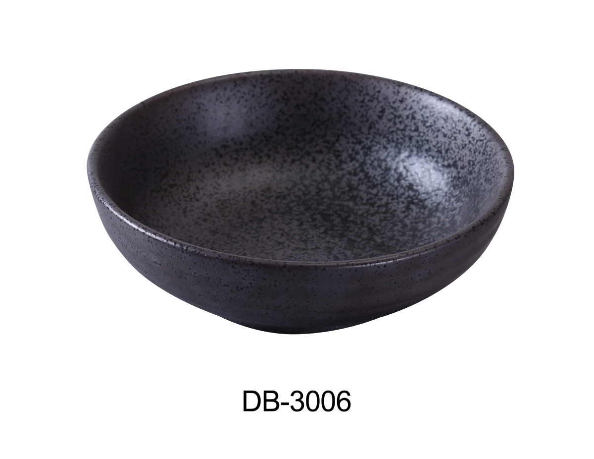Picture of Yanco DB-3006 5 in. Diamond Black Collection Salad Bowl, Matte Glaze - 9 oz - Pack of 36