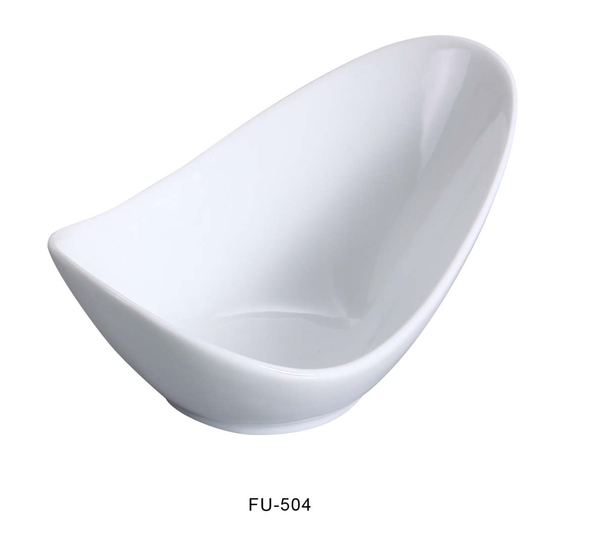 Picture of Yanco FU-504 4 in. Fuji Fortune Porcelain Bowl, Bone White - 2 oz - Pack of 48