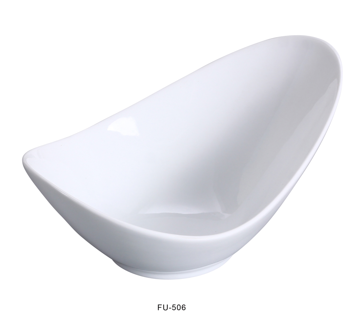 Picture of Yanco FU-506 5.75 in. Fuji Porcelain Fortune Bowl, Bone White - 4 oz - Pack of 36