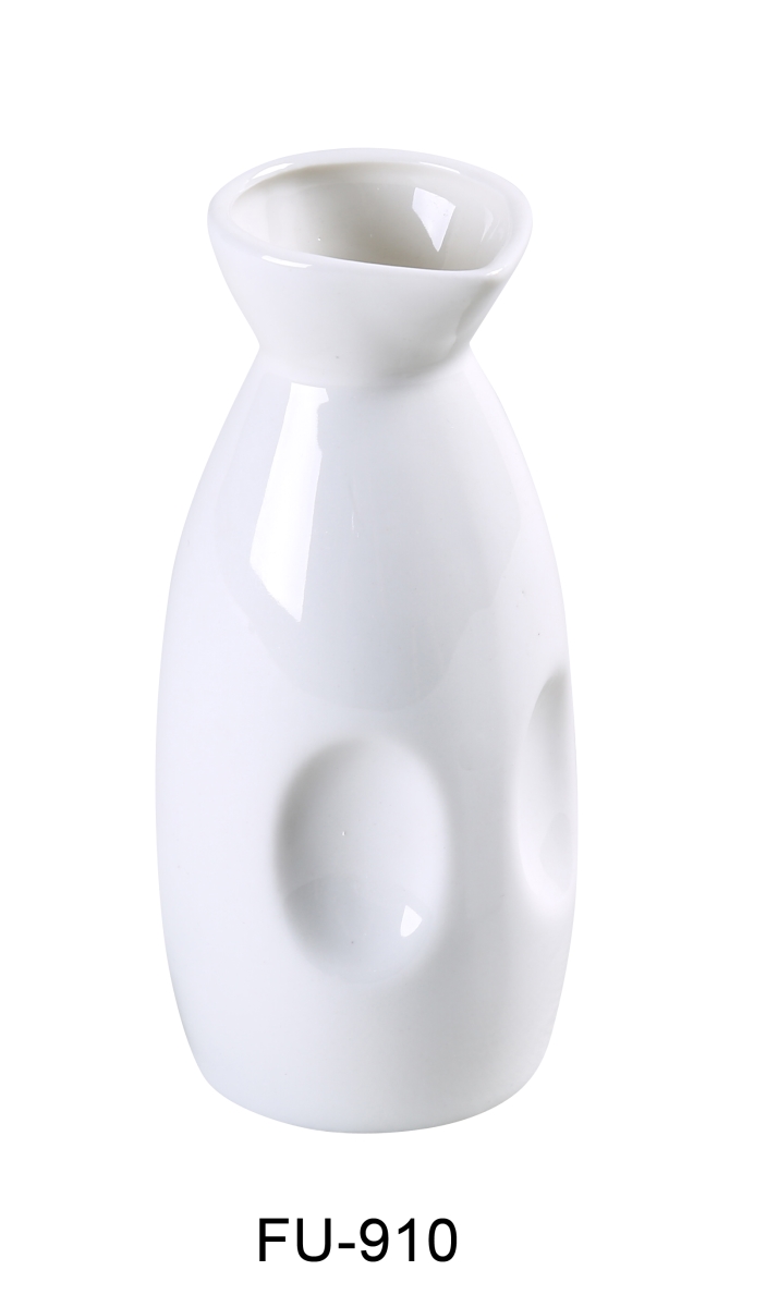 Picture of Yanco FU-910 10 oz Fuji Porcelain Wine Pot, Bone White - 6.375 x 2.625 in. - Pack of 36