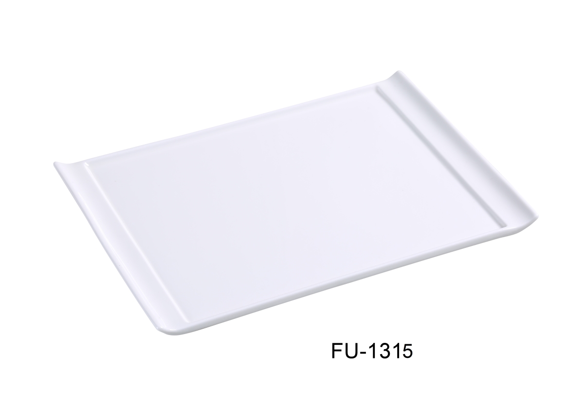 Picture of Yanco FU-1315 Porcelain Fuji Rectangular Display Plate, Bone White - 15.75 x 11 in. - Pack of 6