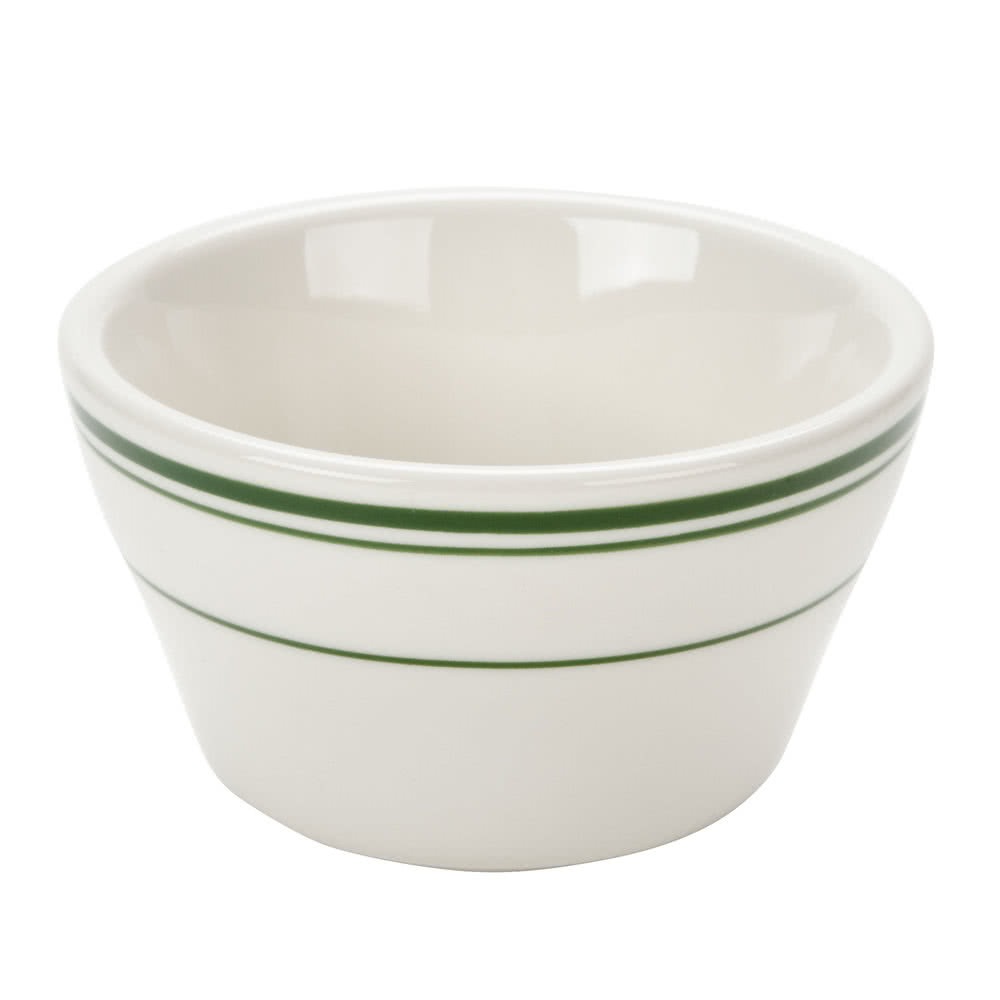Picture of Yanco GB-4 7.25 oz China Green Band Bouillon Bowl, White - 4 x 2.25 in. - Pack of 36