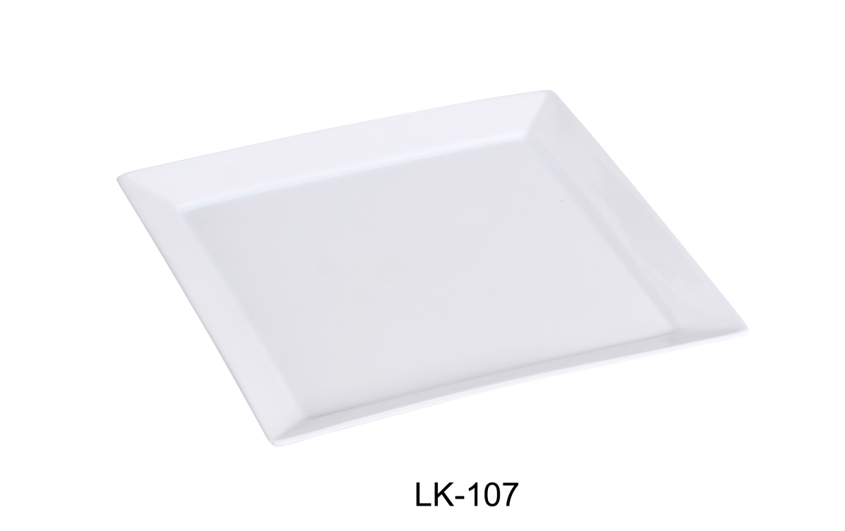 Picture of Yanco LK-107 7.25 in. Porcelain Square Plate, Bone White - Pack of 36