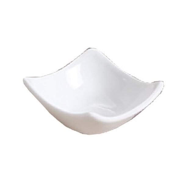 Picture of Yanco LK-303 3 in. Porcelain Square Sauce Dish, Bone White - Pack of 48