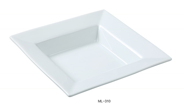 Picture of Yanco ML-310 10 in. Square Porcelain Pasta Bowl, Super White - 18 oz - Pack of 12