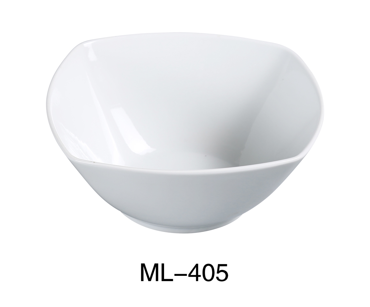 Picture of Yanco ML-405 5.25 in. Porcelain Square Salad Bowl, Super White - 12 oz - Pack of 36