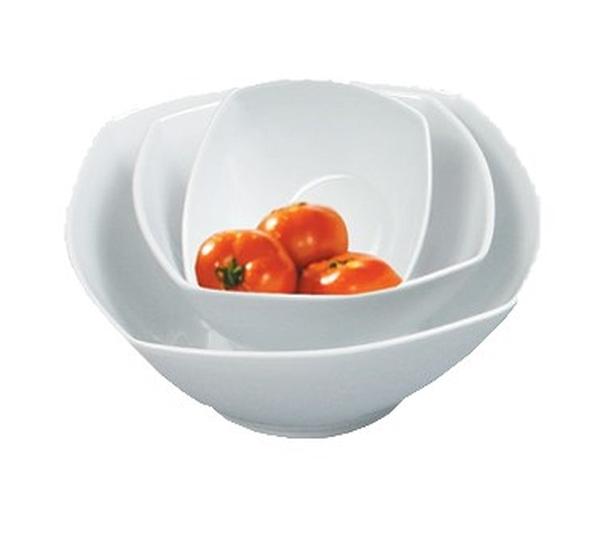 Picture of Yanco ML-407 7.5 in. Porcelain Square Salad Bowl, Super White - 32 oz - Pack of 24