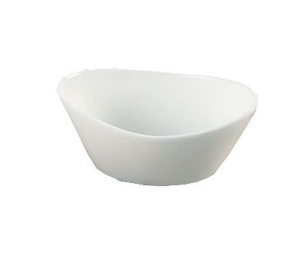 Picture of Yanco ML-705 6.5 oz Porcelain Oval Fruit Bowl, Super White - 5.5 x 3.25 in. - Pack of 36