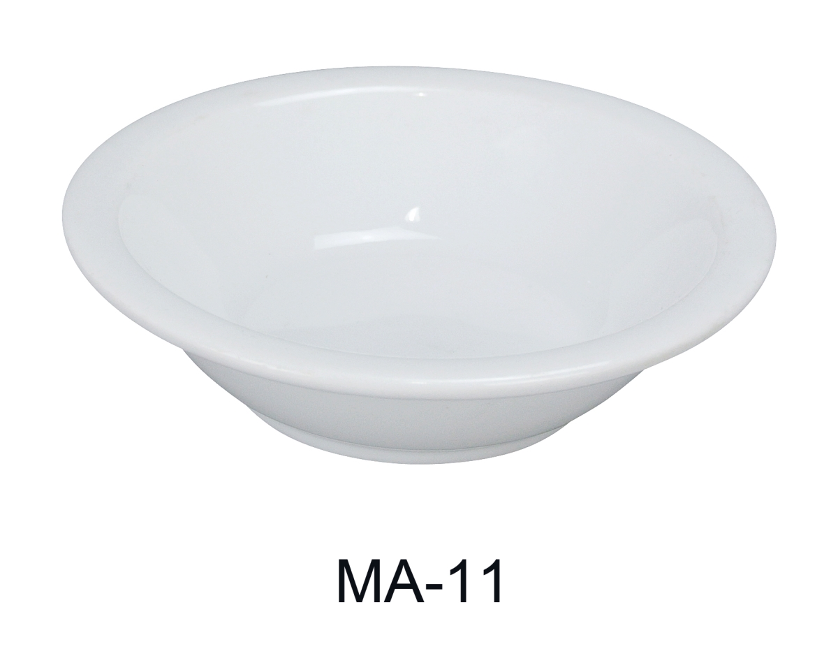 Picture of Yanco MA-11 Porcelain Mayor 5 in. Narrow Rim Fruit Bowl, Super White - 4.25 oz - Pack of 36