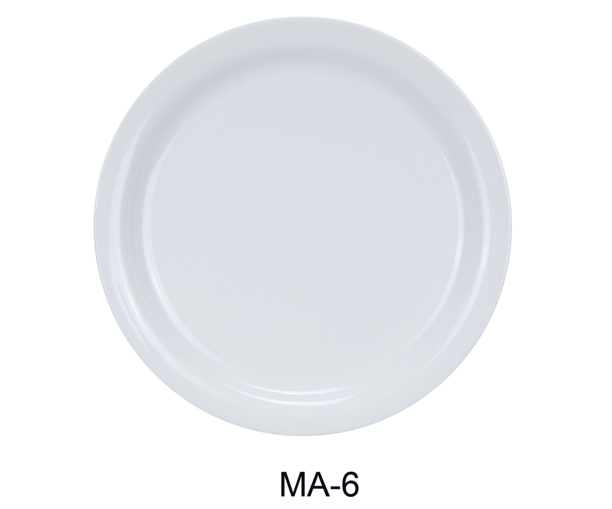 Picture of Yanco MA-6 Mayor 6.5 in. Porcelain Narrow Rim Plate, Super White Color - Pack of 36