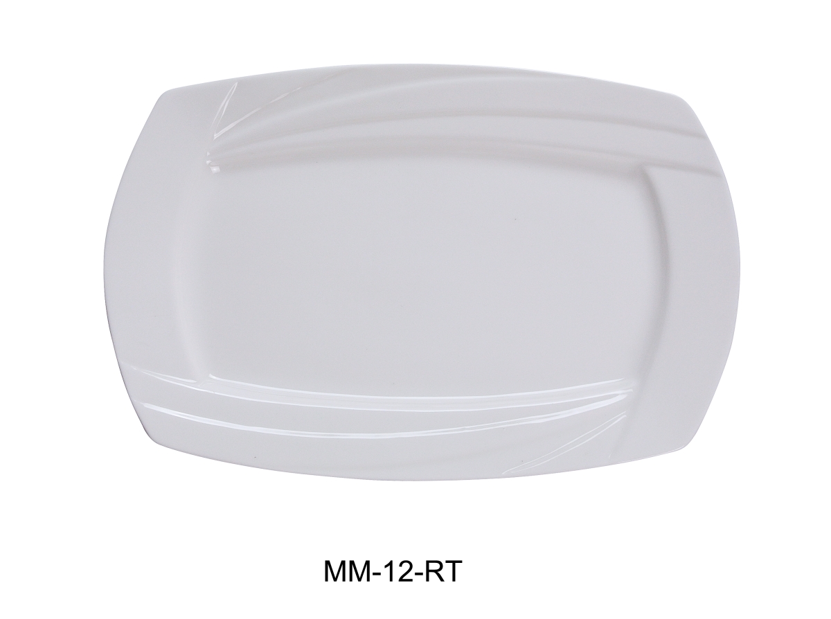 Picture of Yanco MM-120 12 in. Porcelain Miami Pasta Bowl, Bone White - 24 oz - Pack of 12