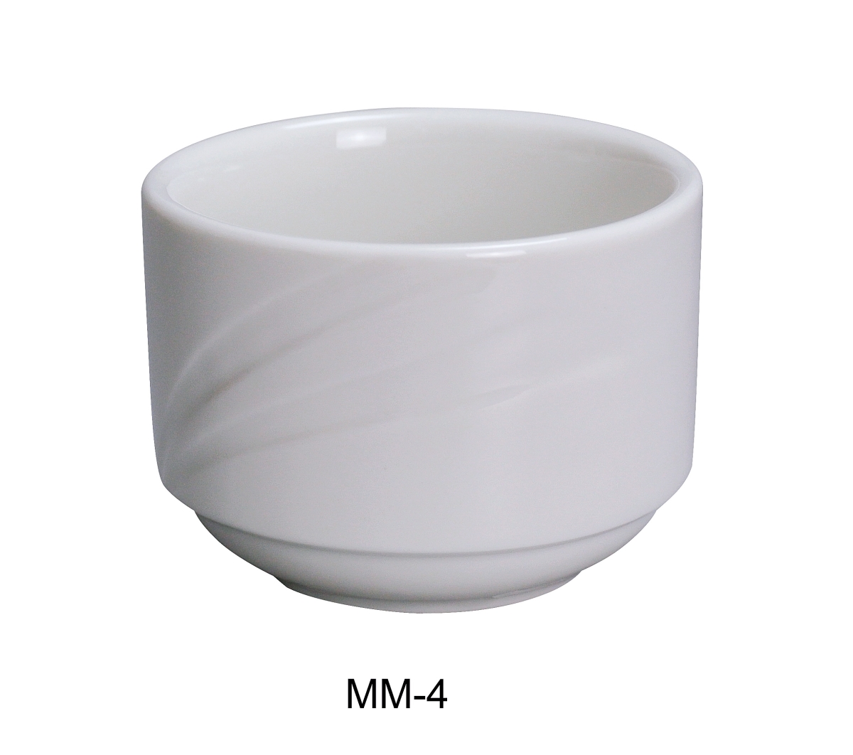 Picture of Yanco MM-4 3.5 in. Porcelain Miami Bouillon Cup, Bone White - 7.5 oz - Pack of 36