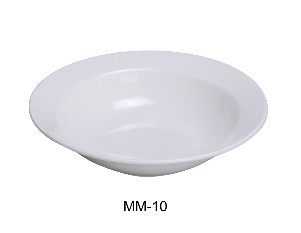 Picture of Yanco MM-10 6.75 in. Porcelain Miami Grapefruit Bowl, Bone White - 11.5 oz - Pack of 36