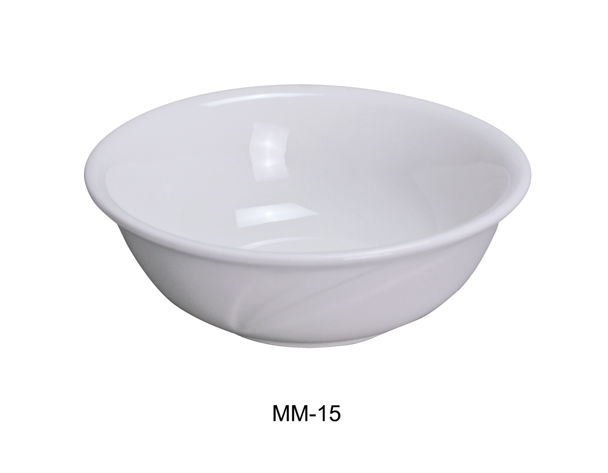 Picture of Yanco MM-15 6 in. Miami Porcelain Nappie Bowl, Bone White - 12.5 oz - Pack of 36