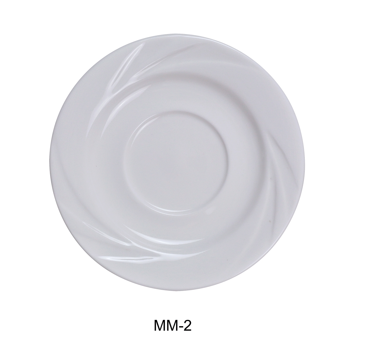 Picture of Yanco MM-2 Porcelain Miami Saucer, Bone White - 5.5 in. - Pack of 36