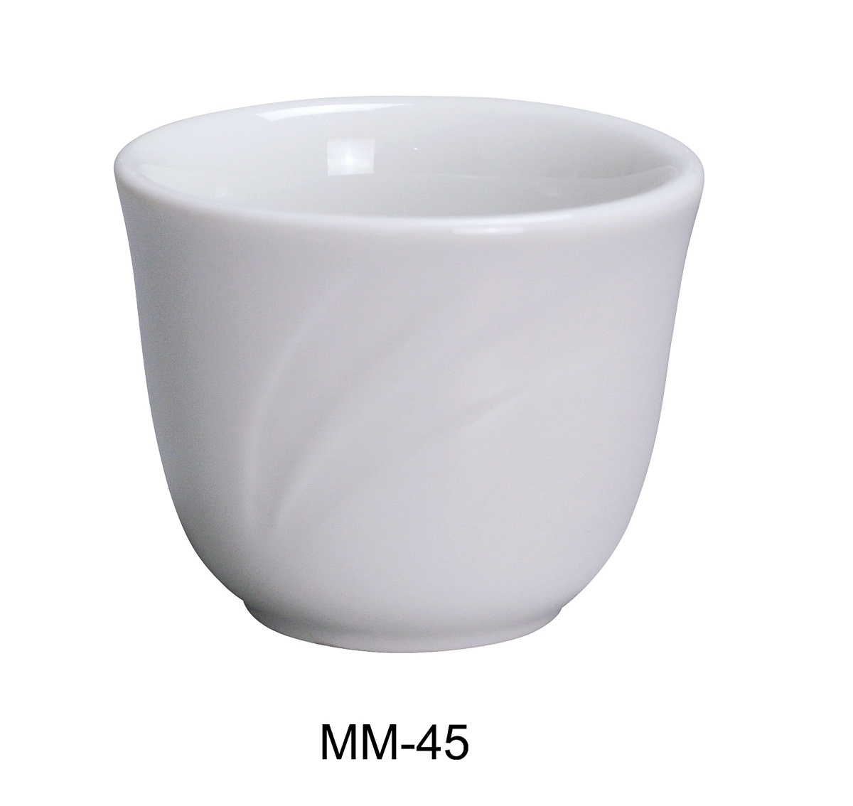 Picture of Yanco MM-45 4.5 oz Miami Porcelain Chinese Tea Cup, Bone White - 3 in. - Pack of 72