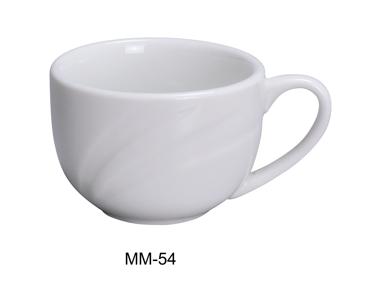 Picture of Yanco MM-54 3 oz Miami Porcelain Espresso Cup, Bone White - 2.75 in. - Pack of 36