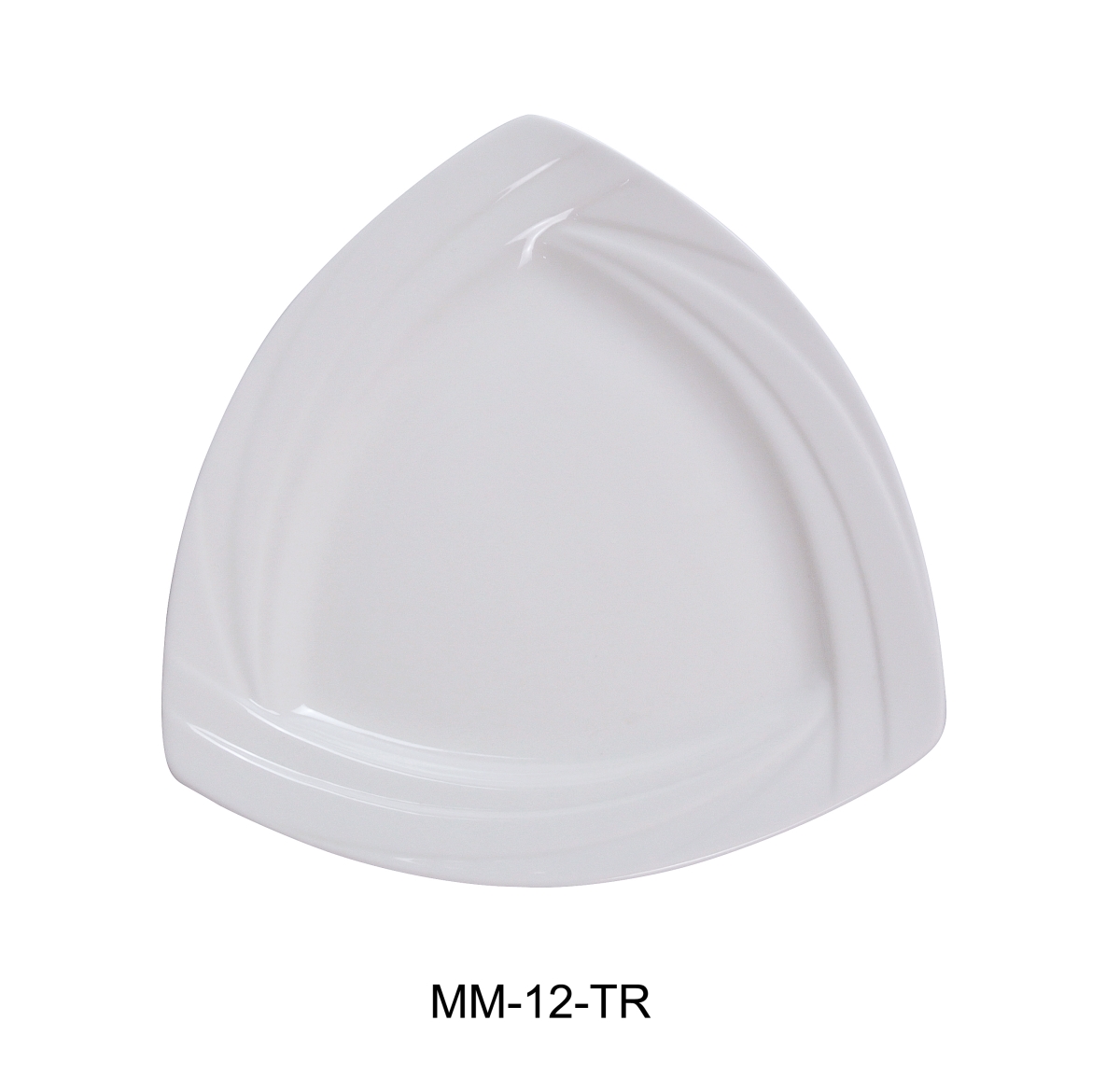 Picture of Yanco MM-12-SQ 12 in. Miami Porcelain Square Plate, Bone White - Pack of 12
