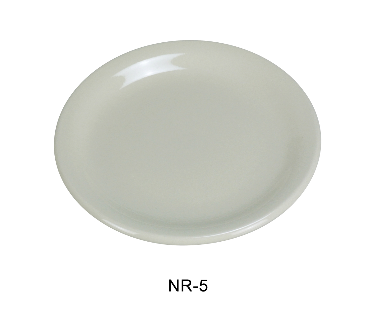Picture of Yanco NR-5 China Narrow Rim Normandy Plate, American White - 5.5 in. - Pack of 36