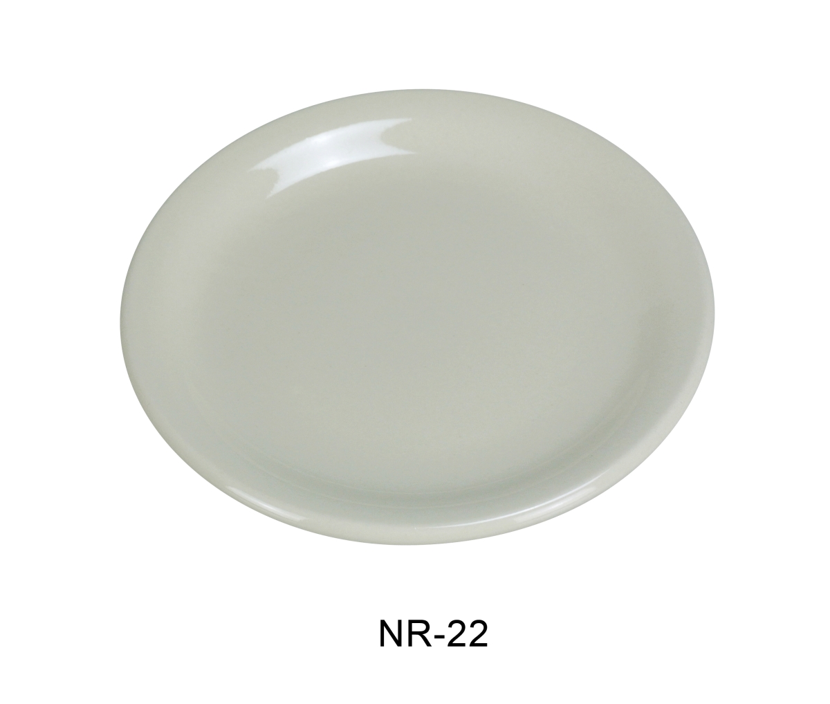 Picture of Yanco NR-22 China Narrow Rim Normandy Plate, American White - 8.375 in. - Pack of 36