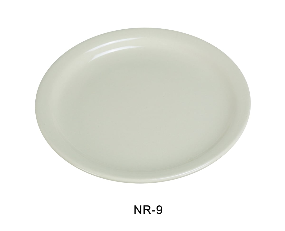 Picture of Yanco NR-9 China Narrow Rim Normandy Plate, American White - 9.5 in. - Pack of 24