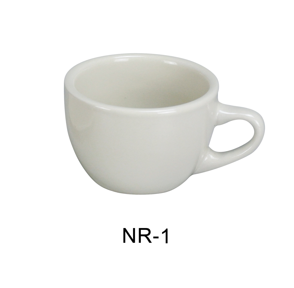 Picture of Yanco NR-1 7 oz China Narrow Rim Normandy Short Cup, American White - 3.75 x 2.5 in. - Pack of 36