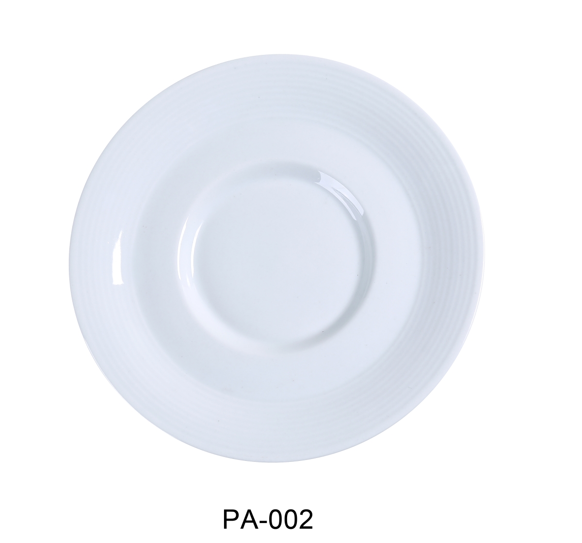 Picture of Yanco PA-002 5.5 in. Porcelain Saucer, Super White - Pack of 36