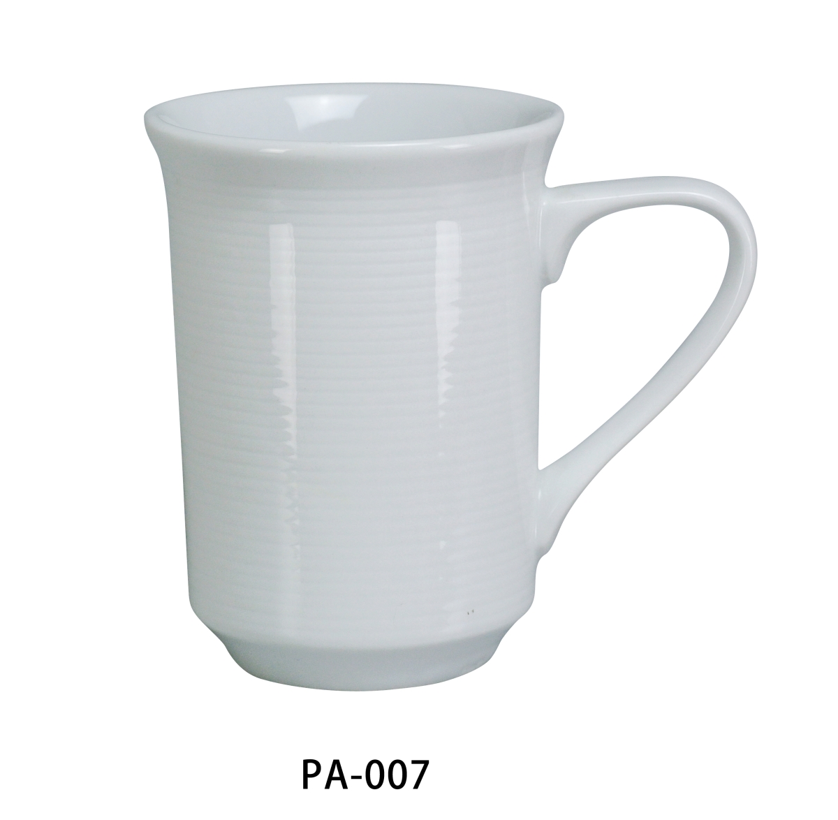 Picture of Yanco PA-007 8-oz Porcelain Coffee & Tea Mug, Super White - 3 in. - Pack of 36