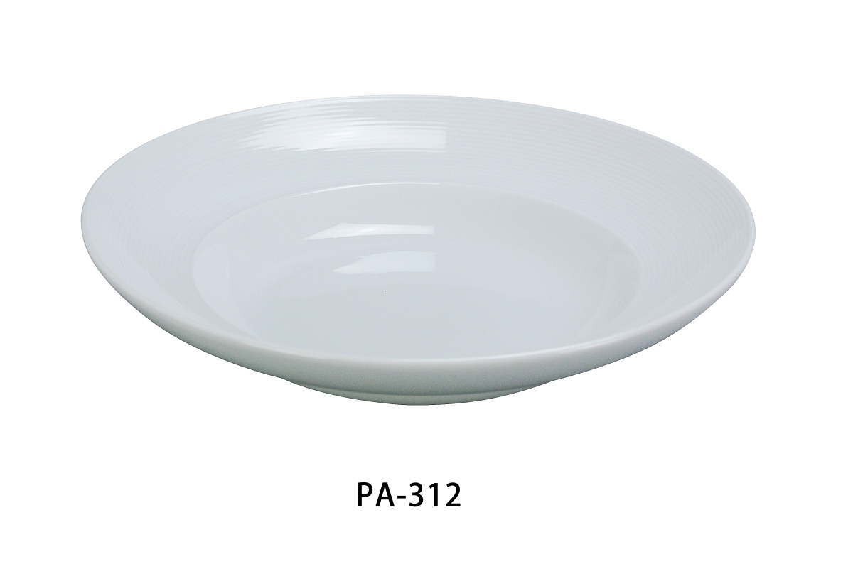 Picture of Yanco PA-312 12 in. Porcelain Pasta Bowl, Super White - Pack of 12