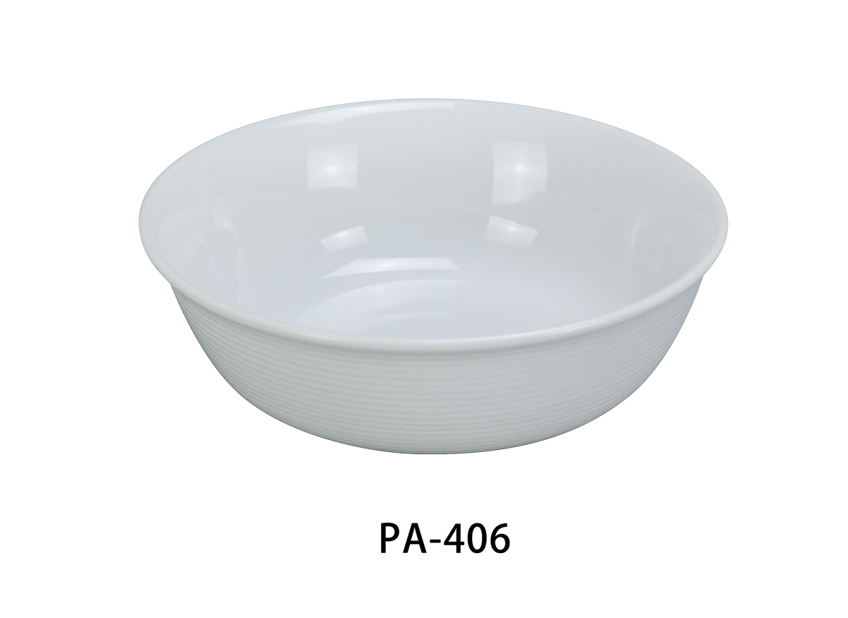 Picture of Yanco PA-406 12.5 oz Porcelain Nappie Bowl, Super White - 6 in. - Pack of 36