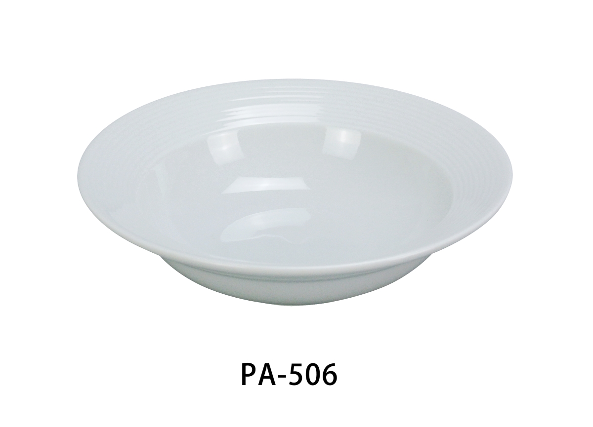 Picture of Yanco PA-506 11.5 oz Porcelain Grapefruit Bowl, Super White - 6.375 in. - Pack of 36