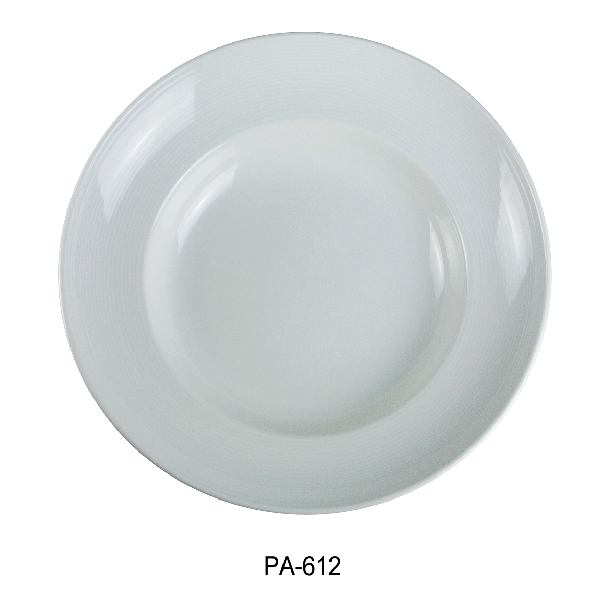 Picture of Yanco PA-612 Porcelain Dessert Plate, Super White - 12 in. - Pack of 12