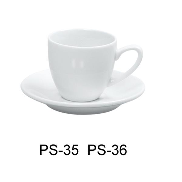 Picture of Yanco PS-35 3.5 oz Porcelain Espresso Cup, Bone White - 2.5 in. - Pack of 36