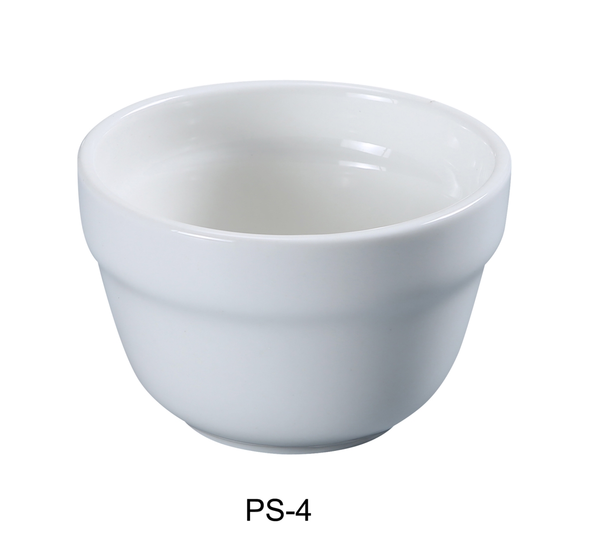 Picture of Yanco PS-4 7 oz Porcelain Bouillon Cup, Bone White - 3.75 in. - Pack of 36