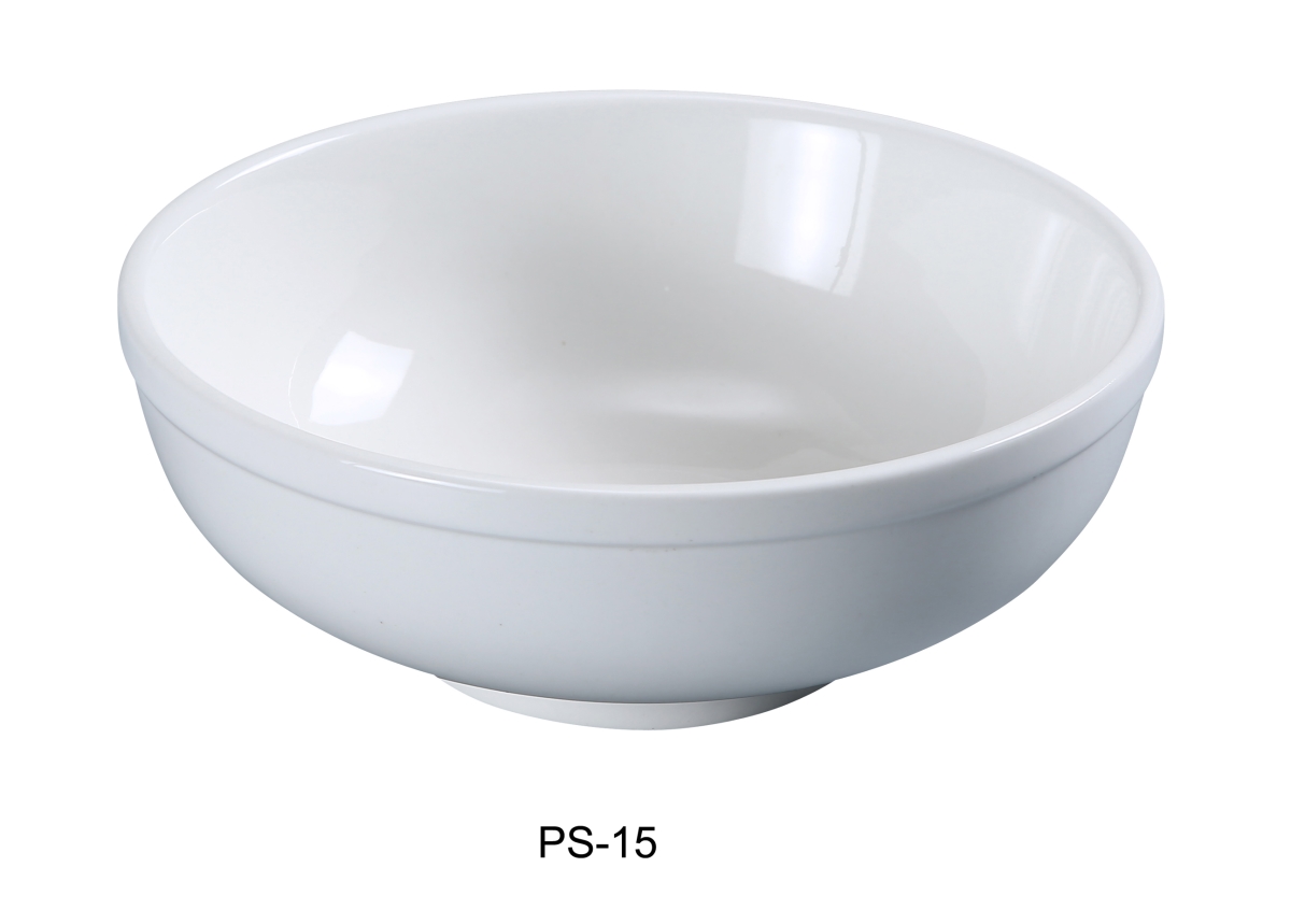 Picture of Yanco PS-15 12 oz Porcelain Nappie Bowl, Bone White - 5 in. - Pack of 36