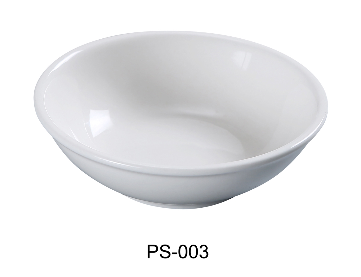 Picture of Yanco PS-003 2 oz Porcelain Small Dish, Bone White - 3.5 in. - Pack of 72