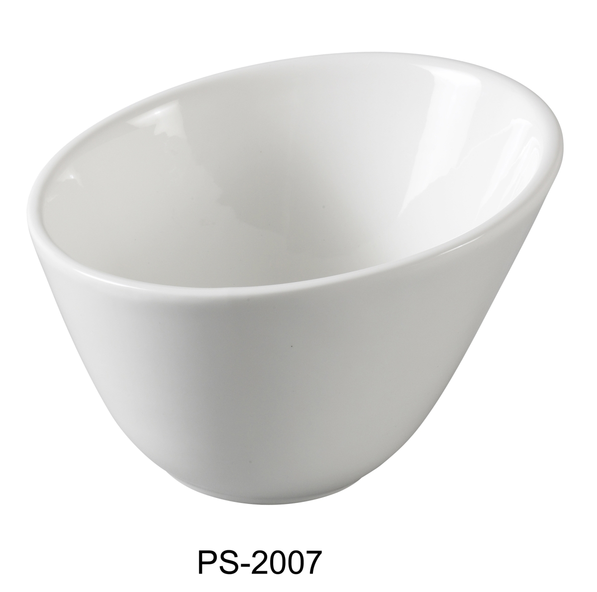 Picture of Yanco PS-2007 7 in. Dia. Porcelain Sheer Bowl, Bone White - 26 oz - Pack of 24