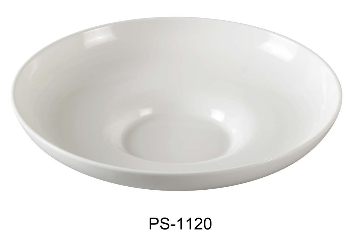 Picture of Yanco PS-1120 10 in. Dia. Porcelain Salad Bowl, Bone White - 15 oz - Pack of 12