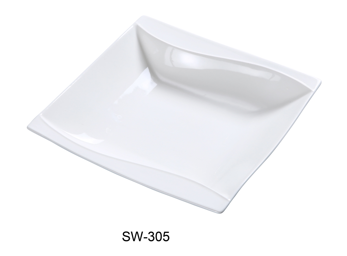Picture of Yanco SW-305 5 in. Porcelain Square Fruit Bowl, Bone White - 4 oz - Pack of 36