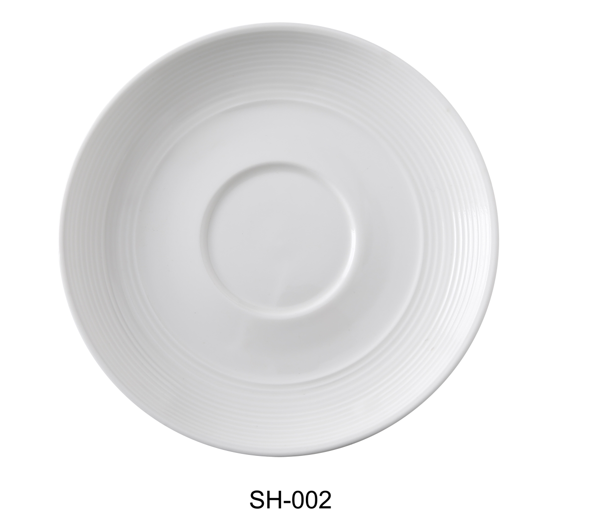 Picture of Yanco SH-002 6.25 in. Porcelain Saucer for SH-001, Bone White - Pack of 36