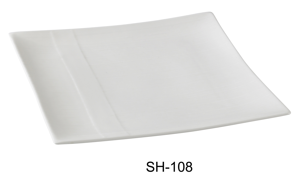 Picture of Yanco SH-108 8.25 in. Porcelain Square Plate, Bone White - Pack of 36