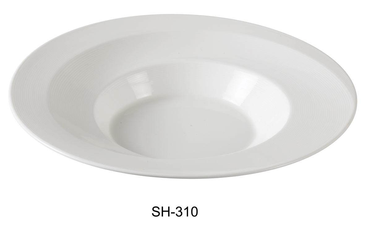 Picture of Yanco SH-310 10.5 in. Porcelain Soup Plate, Bone White - 16 oz - Pack of 12