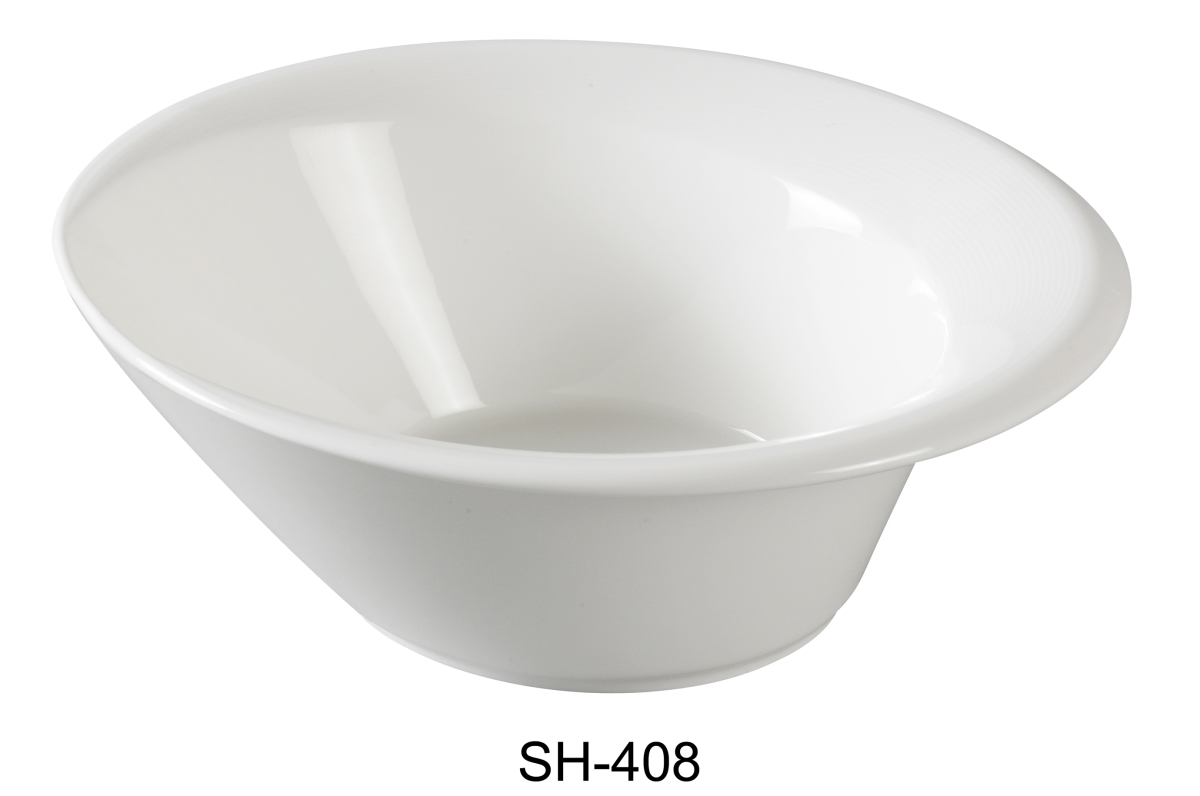 8 in. Porcelain Salad Bowl, Bone White - 18 oz - Pack of 24 -  Cocinando, CO4257653