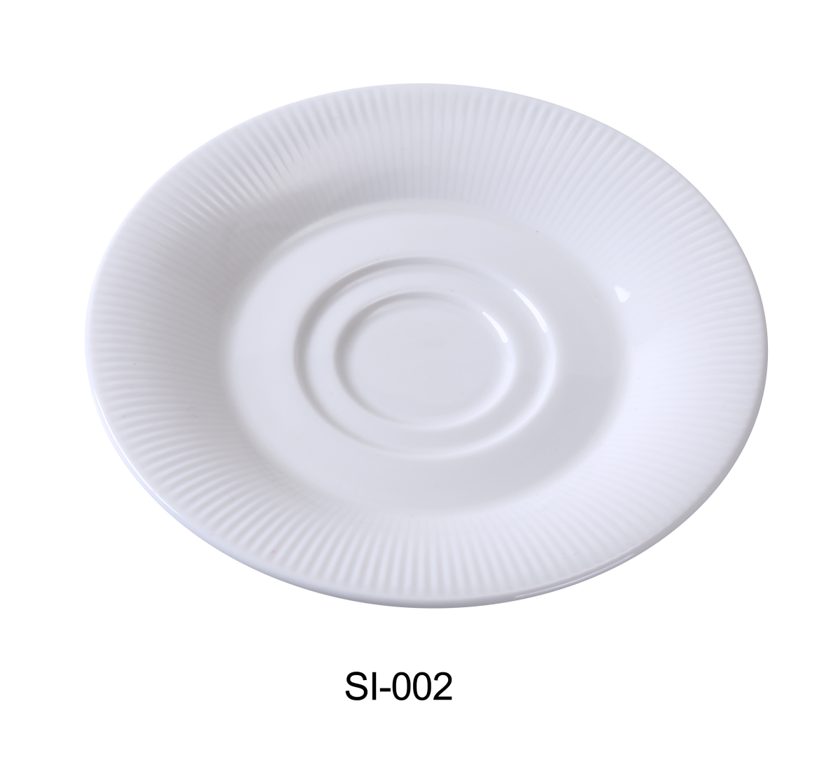 Picture of Yanco SI-002 6 in. Siena Porcelain Saucer for SI-001, Bone White - Pack of 36